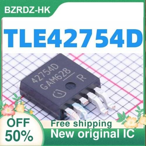 2-10PCS/lot TLE42754D 42754D TO252-5 450mA -42-45 V New original IC