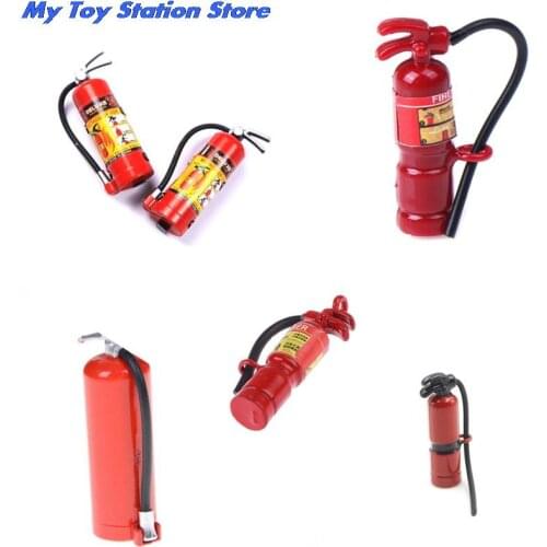 1:6 1:12 Scale mini Fire extinguisher Dollhouse Miniature Toy Doll Food Kitchen living room Accessories