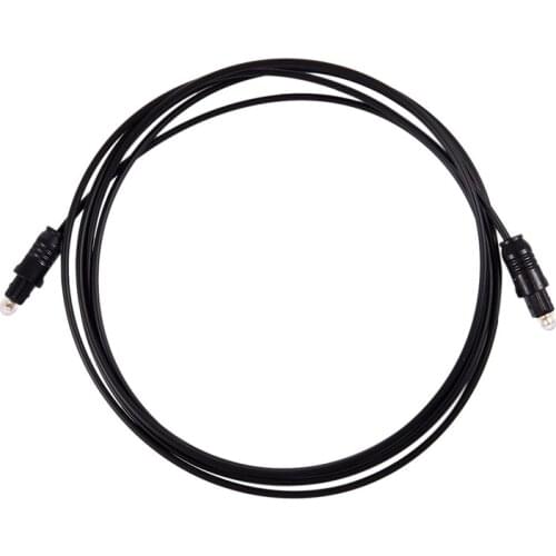 2M Metre Digital Fibre Optical Audio SPDIF MD DVD Gold Cable Lead Plug #8