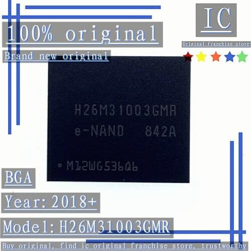 2018+ 100% Brand new original 1PCS-10PCS H26M31003GMR BGA emmc 4G mobile phone hard disk chip memory IC font U disk