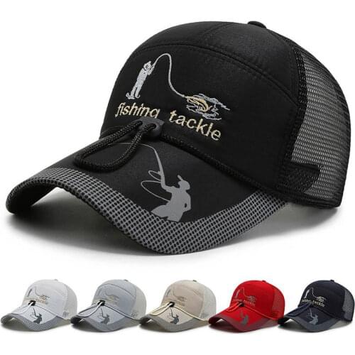 Fishing Hat Cap Outdoor Sports Hats Hiking Visor UV Protection Men Women Adjustable Breathable Golf Caps