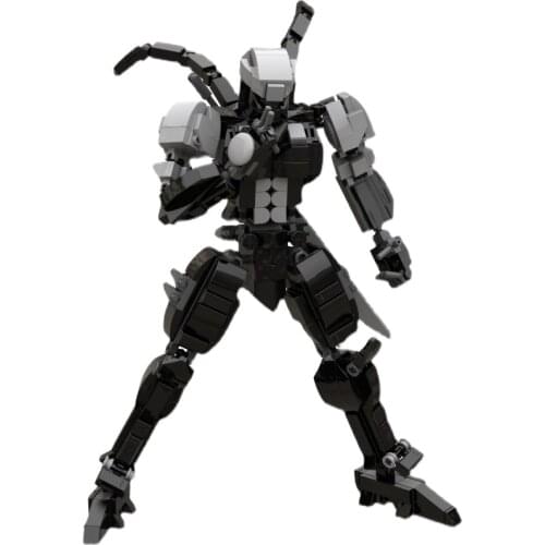 570PCS Ninja Building Blocks Toys Robots Armor Anime Figure Model 24cm Mech Action Figure Assembling Block Dolls Kids Toys