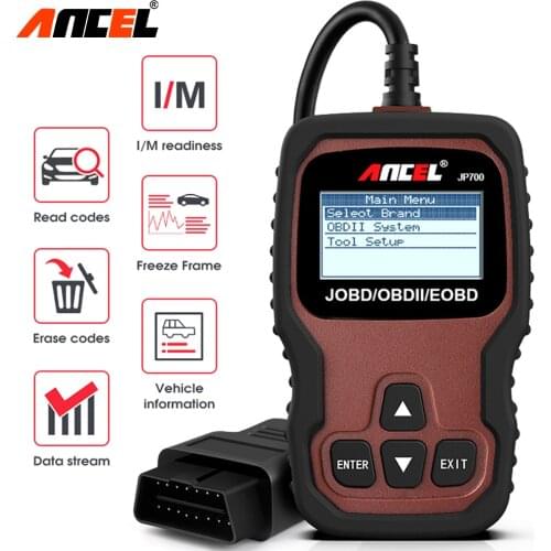 Ancel JP700 JOBD OBD2 Scanner for Japanese Car Automotive Diagnostic Tool for Toyota Nissan Honda Mazda Mitsubishi Scanner Tool