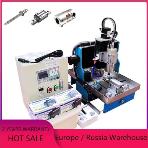 Wood CNC Router 3040 Offline Control Metal Milling PCB Engraving Machine with Steel Material Water Tank and Linear Guide Rail