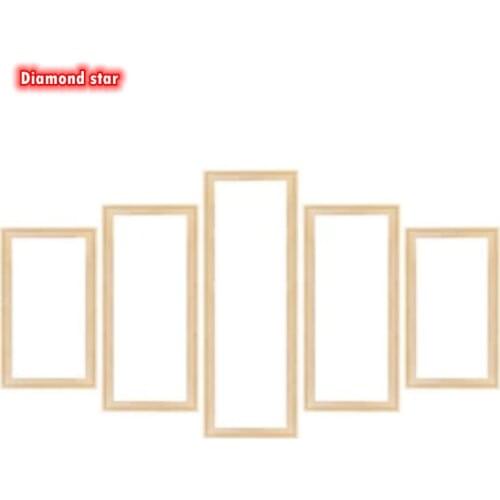DIY Wooden Art Frame canvas diamond painting paint by numbers DIY frame picture inner frame WOODEN FRAMES 5 LITTER PAINTING