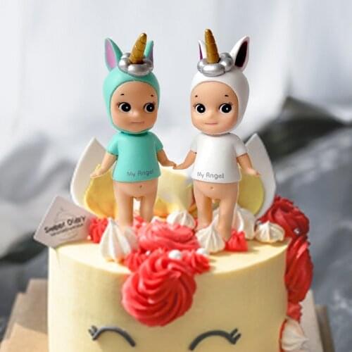 Childrens birthday cake topper devil angel baby Cupid cake decorating accessories