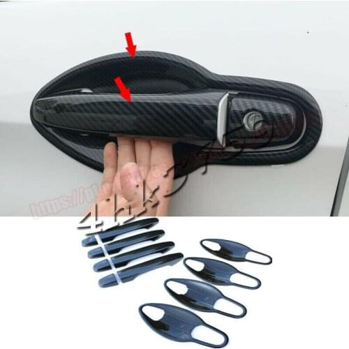 For Honda CR-V 2012 2013 2014 2015 2016 16pcs Carbon Fiber Look Handle&Door Bowl Moulding Trim Set