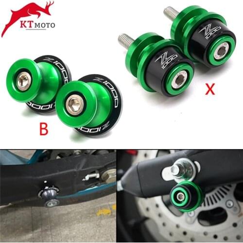 For kawasaki Z1000 Z 1000R Z1000SX 2015-2021 2020 Motorcycle Latest high quality Swingarm Slider Spools 8MM Stand Screws Cover
