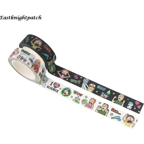 E2316 Cartoon Adhesive Tapes Stickers Cartoon Decorative Stationery Tape Washi Tape Matte surface Paper DIY Planner Masking Tape