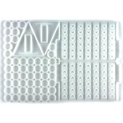 Love Heart Four Chess Battle Competitive Game Toys Epoxy Resin Mold DIY Crafts Silicone Mould Jewelry Casting Mold