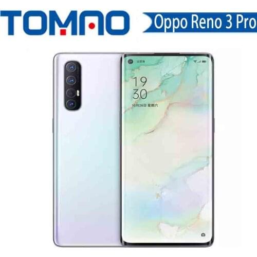 Oppo Reno 3 Pro 5G Cell phone Octa Core Snapdragon 765G 48MP Real Cameras 8GB 12GB RAM 128GB 256GB ROM 6.5inch Google Play NFC