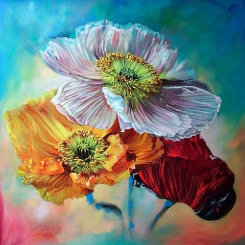 A15534 11CT/14CT/18CT/25CT/28CT oil street patterns Counted Cross Stitch DIY Cross Stitch Kits Embroidery Needlework Sets