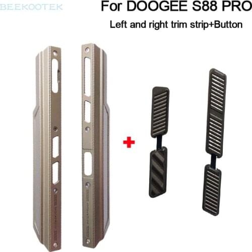 New Housing A Frontal shell Middle Side Metal Frame Housings Case Middle+Power Volume SOS Button Repair Parts For Doogee S88 Pro