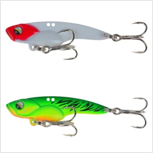 1PCS Fishing Lure Metal VIB Hard Bait60mm 14g Artificial Bait 3D Eyes Wobblers Fishing Bait Carp Bass Pike Fishing Tackle Lures