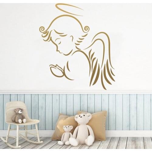 Drop Shipping angel Wall Sticker Removable Wall Stickers Diy Wallpaper For Living Room Bedroom Wall Decoration Murals