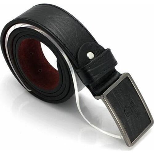 Men Luxury Leather Automatic Buckle Belt Waistband Casual Waist Strap Belts F42F