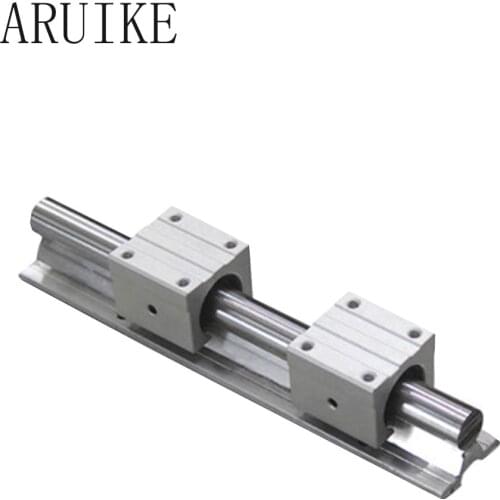 SBR16 16mm rail length 300mm 400mm 500mm 600mm linear guide with 2pcs SBR16UU Set cnc router 3D print part