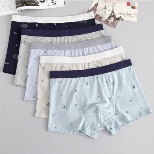 Sexy Mens U Convex Boxers Underwear Cotton Boxer Underpants Homme Boxershorts Calzoncillos Hombre Panties Mesh for Man 4PCS