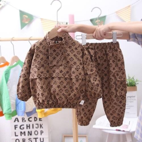 Cute Baby Girls Jacket and Pant Kids Thick Luxury Designer Coats Hoodie Winter Clothes Infant Childrens Clothing for Boys