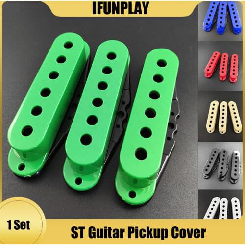 3pcs Multi Color SSS Single Coil ST Electric Guitar Pickup Covers with Pickup Bobbin 48mm/50mm/52mm Guitar Accessories