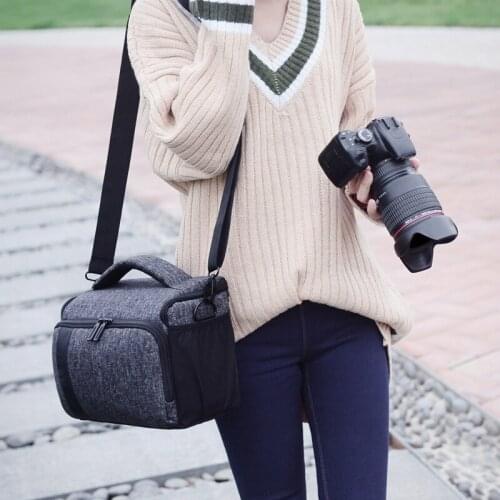 Camera Bag Shoulder Case For Nikon D7500 D7200 D7100 D5600 D5300 D3400 D3300 Sony A7M3 A6300 A6500 Canon 1300D 750D 1200D 800D