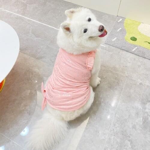 Pets Products Fashion Summer Clothes Big Dogs Retriever Samoyed Giant Poodle Vest