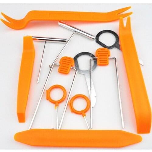 12pcs/set Car Radio Door Clip Panel Trim Dash Audio Removal Open Tool For Audi / BMW / Mercedes-Benz