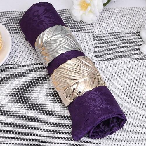 12/PCS hot style napkin buckle spot European creative metal restaurant napkin ring hotel tableware table ornaments