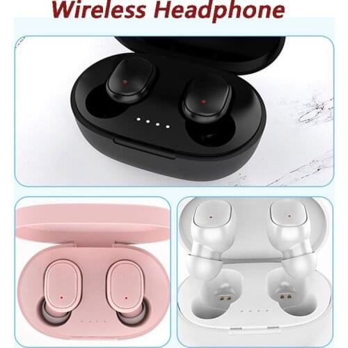 A6S TWS Bluetooth Earphone Wireless Headphones 5.0 Button Control Sport Earbuds Waterproof Noise Cancelling Headset A6S Dropship