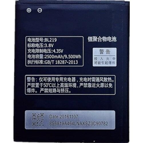 BL 219 BL219 Battery For lenovo A880 S856 A889 A890E S810T A850+ A916 2500mAh Mobile Phone Backup Batteries