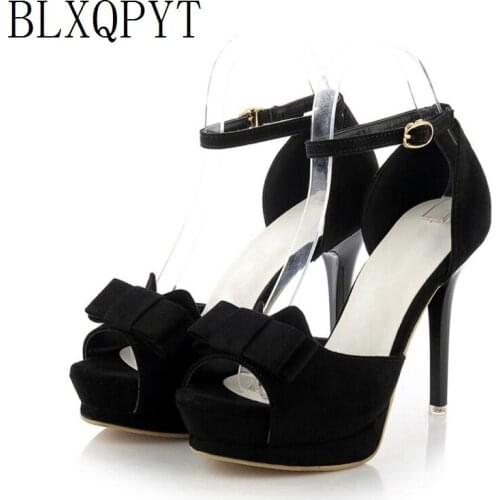 BLXQPYT New Gladiator Sandals Summer Women Sexy fashion Shoes woman Super High Heels(11cm) Women Pumps wedding Party shoes 12