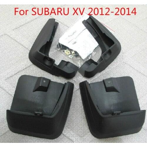 For SUBARU XV 2012 2013 2014 2015 2016 2017 High quality soft plastic front and rear wheel splash guards 4pcs/set Car-styling