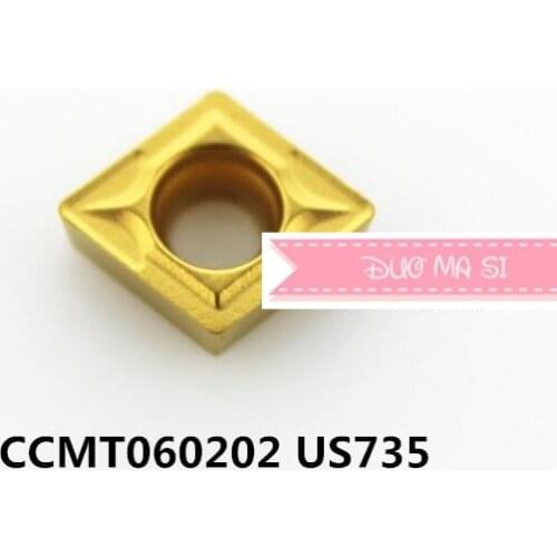 CCMT060202 US735/CCMT060204 US735/CCMT060208 US735,original CCMT 0602 02/04/08 insert carbide for turning tool holder