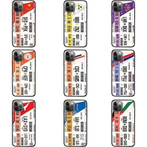 Boarding Pass Air Ticket For Xiaomi Mi11 Mi 11 Pro Ultra Lite 10T 10S Mi9 Poco X3 NFC F3 Coolest Accessories Pouches Covers Case