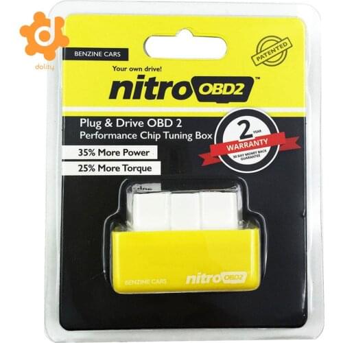 OBD2 Plug And Drive Performance Chip Tuning Box For Benzine Car Yellow A Plug & Drive Ready Device Increasing Performance