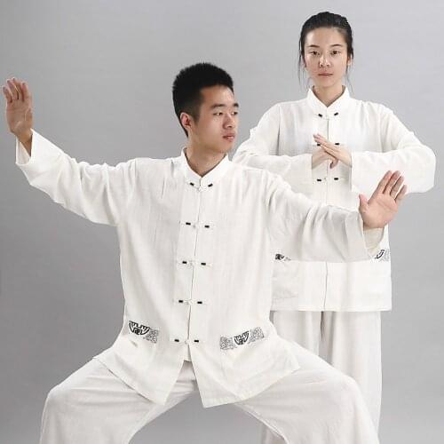 Tai Chi Uniform Chinese Martial Arts Clothes Spring Summer Wushu Kung Fu Suit Taiji Outdoor Walking Morning Sprots Taijiquan