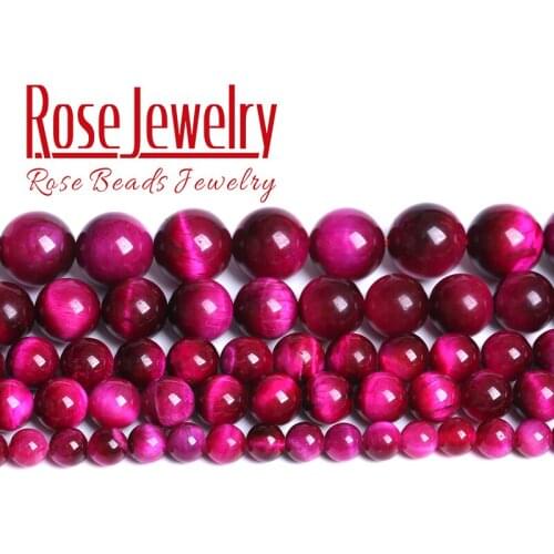 AAAAA+ Natural Rose Pink Tiger Eye Stone Round Beads For Jewelry Making Loose Beads DIY Bracelets Accessories 4 6 8 10 12 14mm