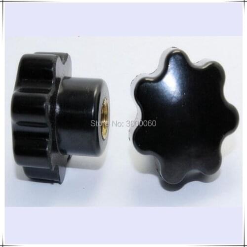 M12 Female Clamping Handle Nuts Seven Star Knob Thumb Nut 30pcs/bag