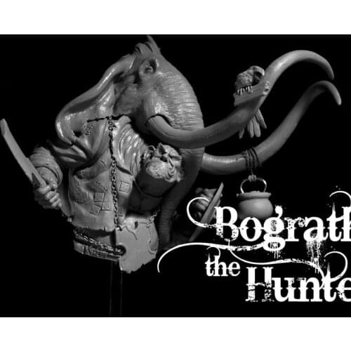 110mm Resin Model Bust GK Bograth the Hunter Fantasy theme Animal series Unassembled and unpainted kit
