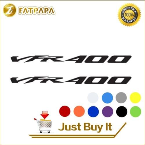 Motorcycle bike Fuel tank Wheels Fairing notebook Luggage helmet MOTO Sticker decals For Honda VFR 400 VFR400