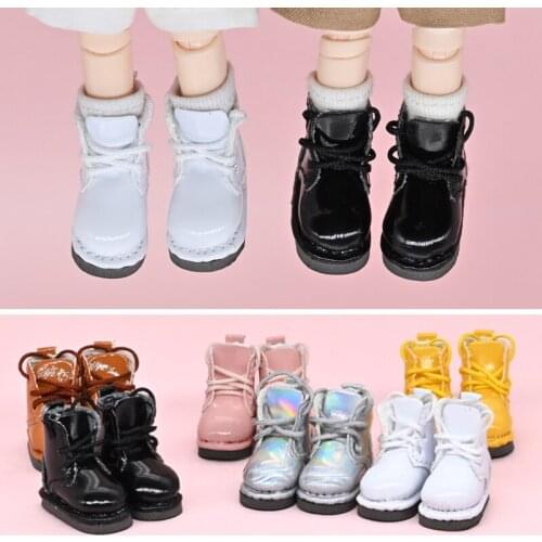 Ob11 doll shoes bjd shoes cowhide copper buckle leather boots for obitsu11,GSC clay,body9,YMY,1 / 12BJD doll Accessories boots