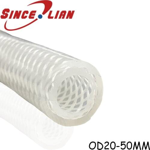 Food Grade Silicone Tube Medical Braided Rubber Hose Reinforced Rubber Tube High Temp Resist Rubber Steam Pressure Pipe