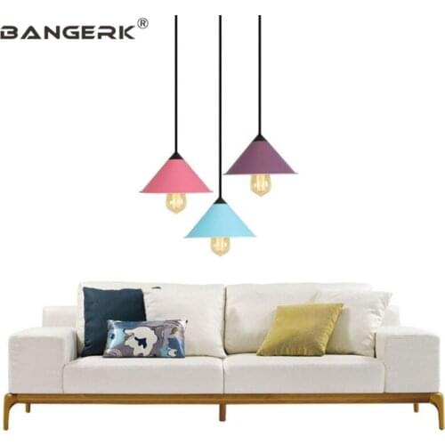 Simple Modern Iron LED Pendant Light Loft Industrial Decor Nordic Dining Room Hanging Lamp Home Pendant Lighting Fixtures