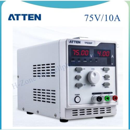ATTEN TPS300P 0-75V 0-10A adjustable repair mobile Single Channel 300W Linear DC Linear Power Supply