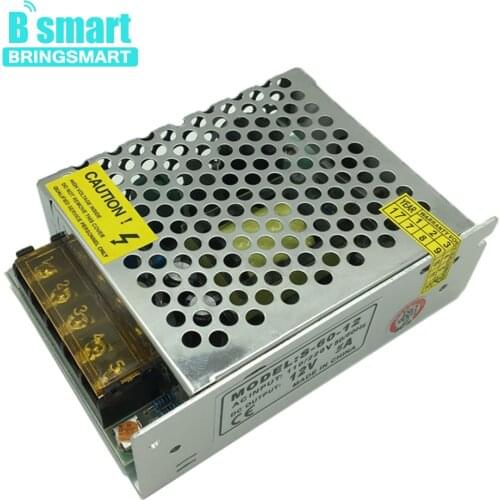 Bringsmart 12V 5A AC to DC Transformer Power Adapter 5A 1 Wires Output AC 220v to 12v DC Power Supply