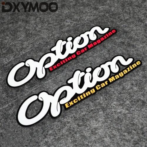 Waterproof Creative Motorcycle Bike Sticker Modified Truck Car Window Stickers for OPTION Exciting Car Magazine