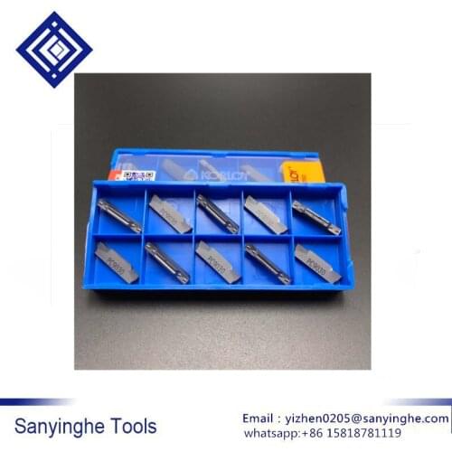High quality 10pcs /lots MGMN200/MGMN250/MGMN300/MGMN400-M PC9030 Cemented coated carbide cutting off and grooving insert