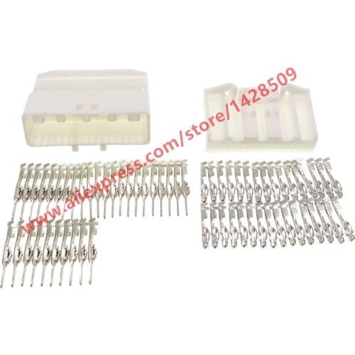 10 Sets 32 Pin Automotive Navigation Central Control Instrument Electrical Wire Connector Auto Car Female Male Plug For Nissan