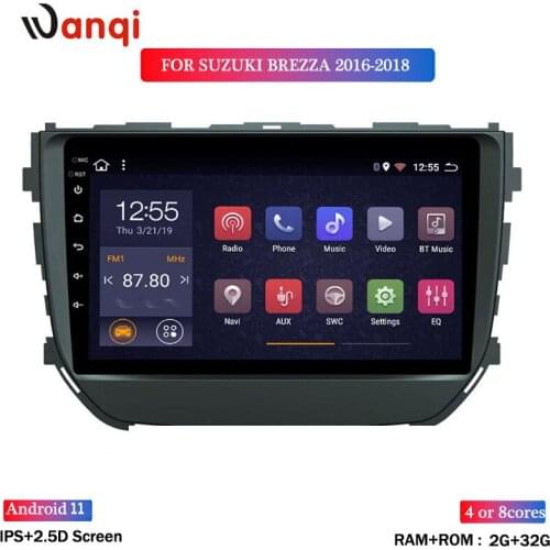 2G RAM 32G ROM Android 8.1 Car Multimedia GPS Radio Stereo For Maruti Suzuki Vitara Brezza 2016-2018 Navigation