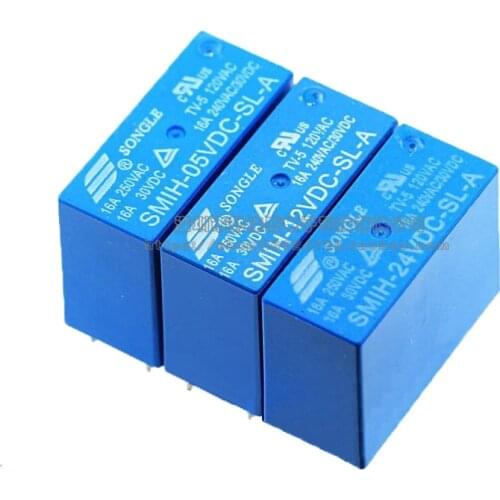 2PCS/LOT Relay SMIH-05VDC-SL-A SMIH-12VDC-SL-A SMIH-24VDC-SL-A 16A 6PIN
